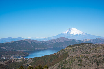 Fototapeta premium 箱根大観山展望台から富士山の眺め