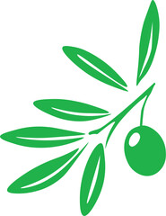 Naklejka premium green olive branch