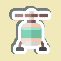 Sticker Helicopter. related to Vehicle symbol. editable