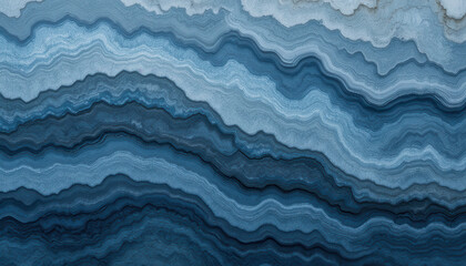 Obraz premium Abstract blue agate pattern with layered textures and gradients.