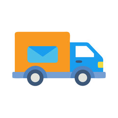 Delivery truck vector illustration for transportation and business