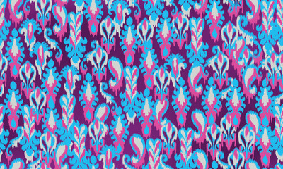 abstract seamless motif fabric patterns, abstract ikat, carpet, fabric, batik	