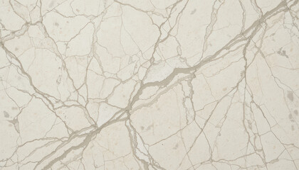 A close-up view of a light-colored marble surface with veins.