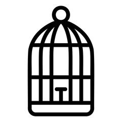 bird cage Line Icon