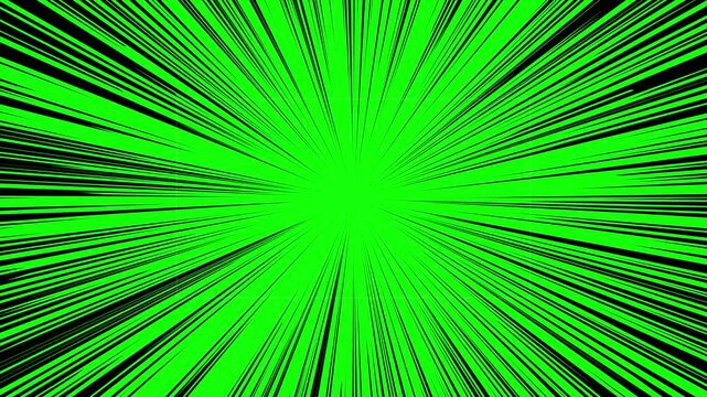 フルHD動画の画面のどこにでも視線を誘導できるように移動が可能な黒い集中線。
