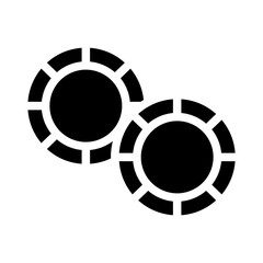 coins glyph icon