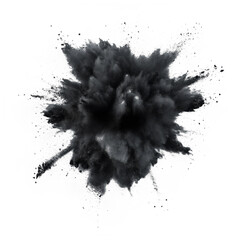 Exploding Powder Cloud on white Background for Special Effects