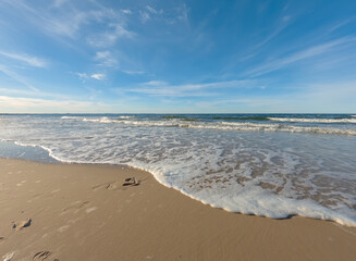 Sandy shore of the Baltic Sea