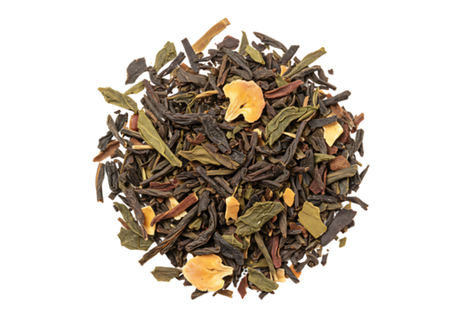 Loose Leaf Tea Blend isolated on transparent background


