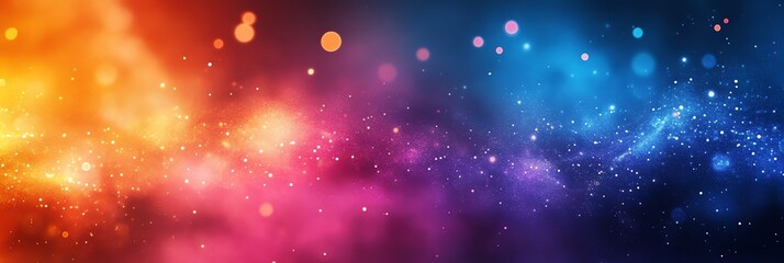 Colorful Galaxy Background with Vibrant Nebula and Stars for Space Designs