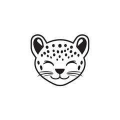 Stylized Tiger Graphic – Monochrome Animal Art