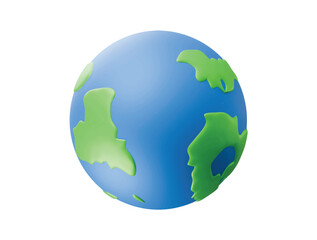 world icon 3d illustration render