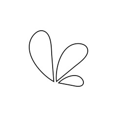 Splash Mark Line Accent