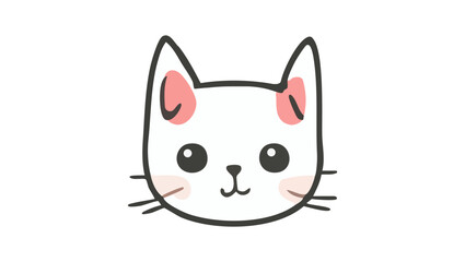 Cute Pink and Gray Kitty
