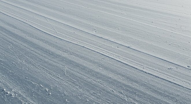 Snowy Surface with Textured Patterns in Soft Blue and White  