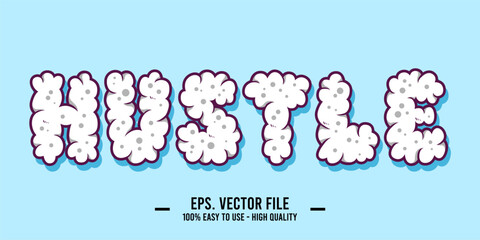 old vector typography design with the word “Hustle” in modern style. Perfect for t-shirts, posters, stickers, and digital prints. Clean, stylish, and inspiring.