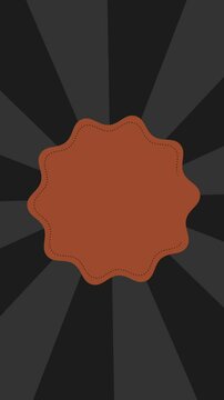 Black Friday with red Label and Sunburst - Vertical Animation