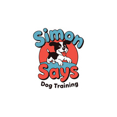 Funny dog logo