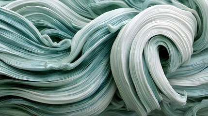surfaces gently bending and stretching in a fluid-like motion, with soothing colors 