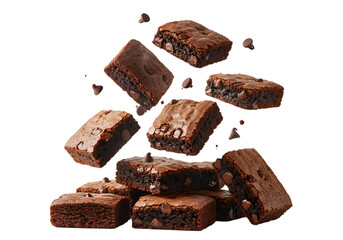 Delicious Chocolate Brownies: Food Photography, Dessert Image, Bakery, Sweet Treat, Confectionery transparent background