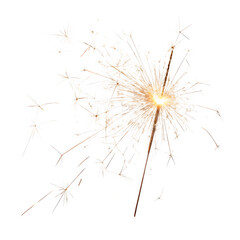 sparkler on black background