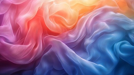 Fototapeta premium Colored silk flowing texture background