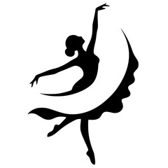 Dancer logo silhouette