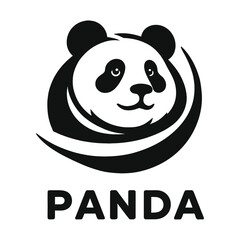 Panda Head Logo Vector