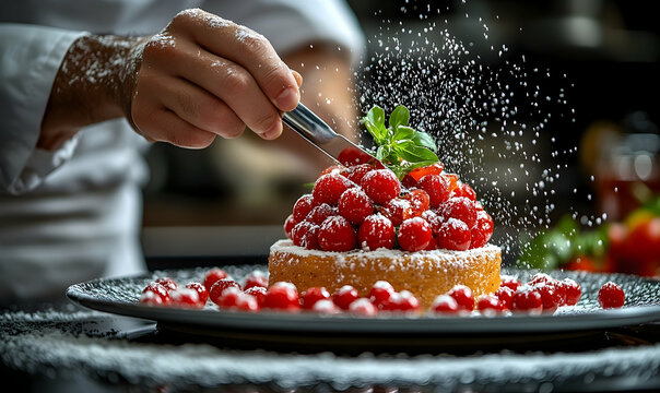 Delicious red meat dish culinary food photography