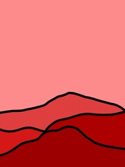 vector illustration of a hand with red lips