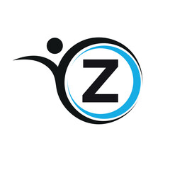 Initial Creative Logo combine with letter Z vector template