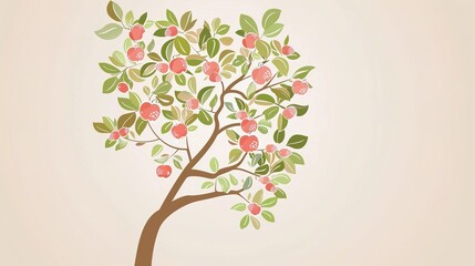 Mother's Day Apple Tree Background: Using the Lush Apple Tree as a Backdrop, Writing a Tender Story of Maternal Love Rooted and Growing, and a Tribute to Life