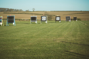 Outdoor field for archery training