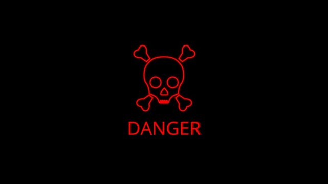 Danger animation simple  element asset visual