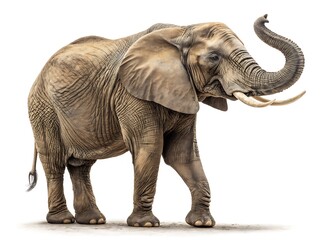 Fototapeta premium elephant isolated on white