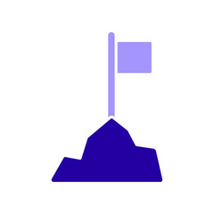 Fototapeta premium Icon a mission, isolated against a clean background.