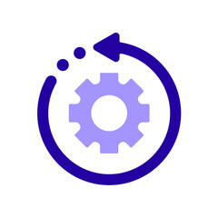 Icon a progress, isolated against a clean background.