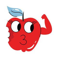 Apple vector Sticker. Eps 10 file