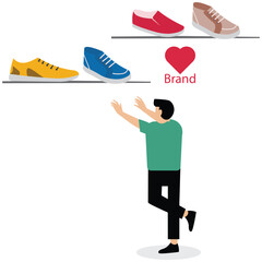 Brand designer working for footwear brand