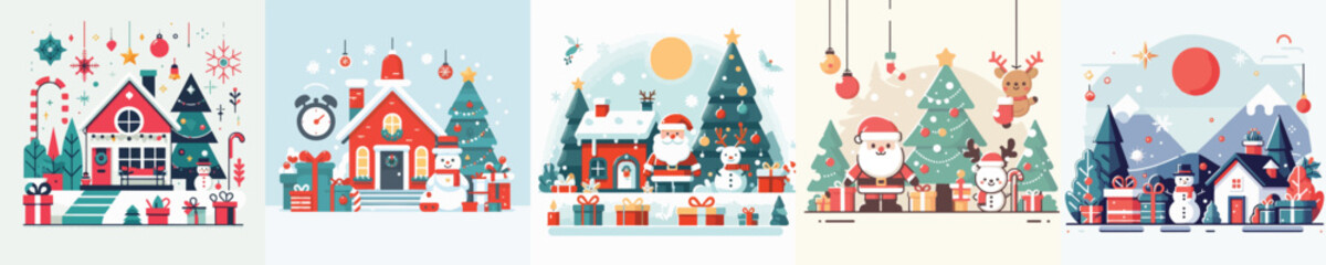 collection of Christmas vector images
