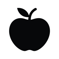 Apple Silhouette Vector Illustration
