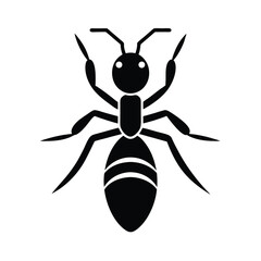 Ant Silhouette Vector Illustration