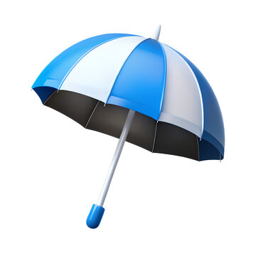 Beach umbrella 3D icon