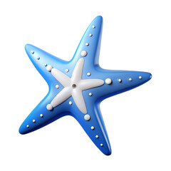 Starfish toy 3D without a background