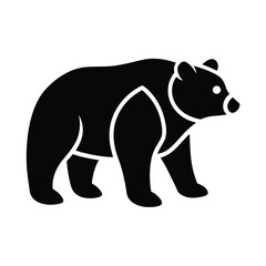 Bear Silhouette Vector Illustration