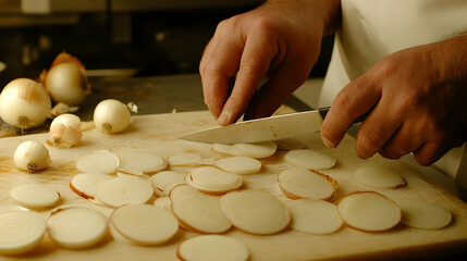 Hands shaping dough artisan food preparation