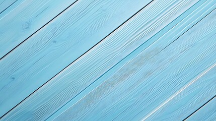 Obraz premium Light Blue Diagonal Wood Planks.