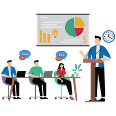 Business team discussing about idea