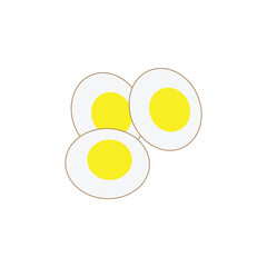 egg logo icon illustration flat