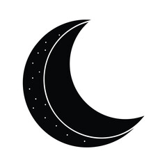 Moon Silhouette Vector Illustration